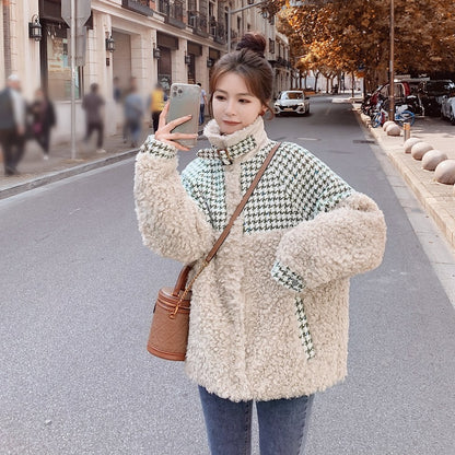 Women's Furry Thickened Lamb Wool Coat