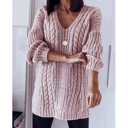 Autumn And Winter Women's Loose Oversized Long Sleeves Sweater