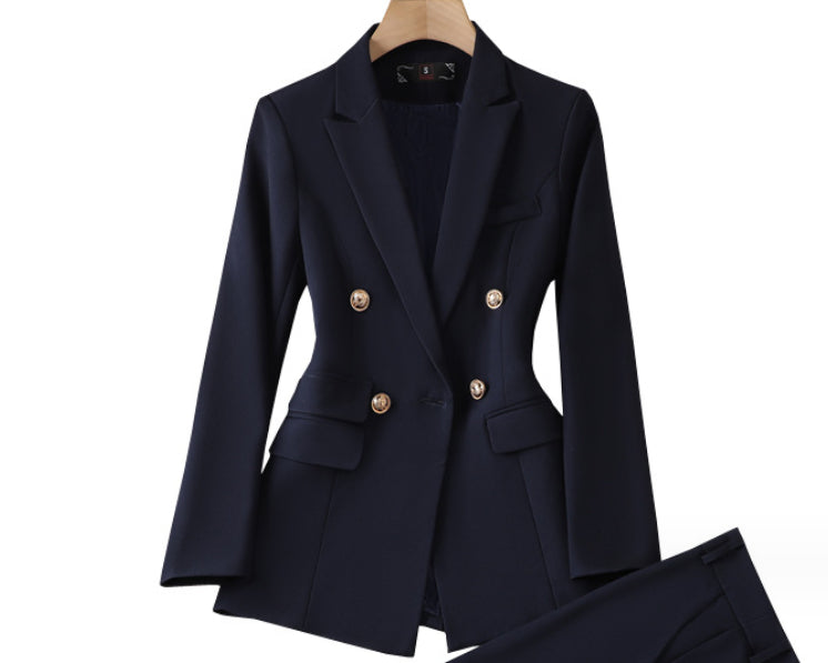 Women's Suit Jacket Bell-bottom Pants Business Suit