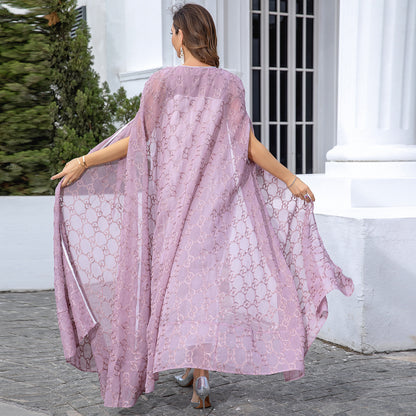 Robe ensemble deux pièces pour dames européennes et américaines