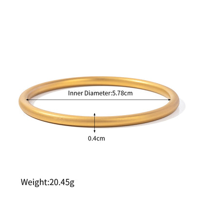 18K gold fashionable simple ring design versatile bracelet