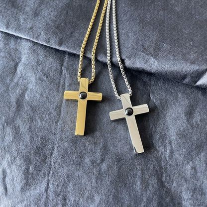 Fashion Simple Cross Projection Necklace