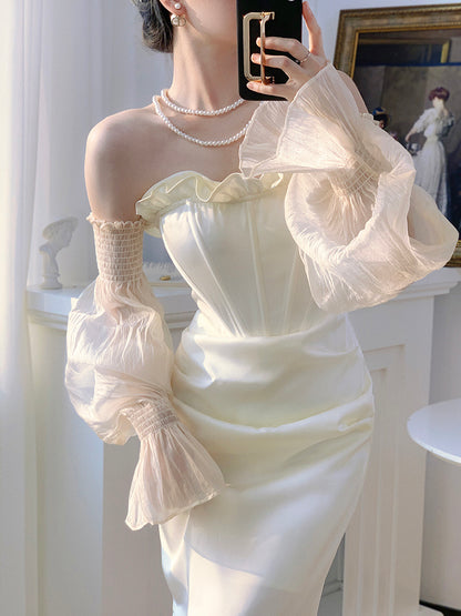 White Bra Annual Meeting Birthday Dress Woman