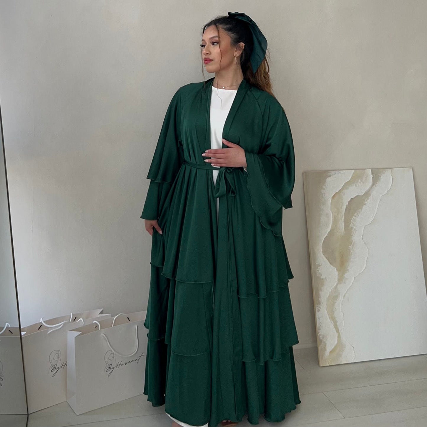 Robe Cardigan élégante et exquise, dubaï, moyen-orient, turquie, dubaï