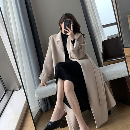 Double-sided Woolen Coat For Women's Self-cultivation