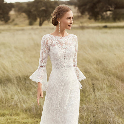 Robe de mariée à manches longues pour femmes