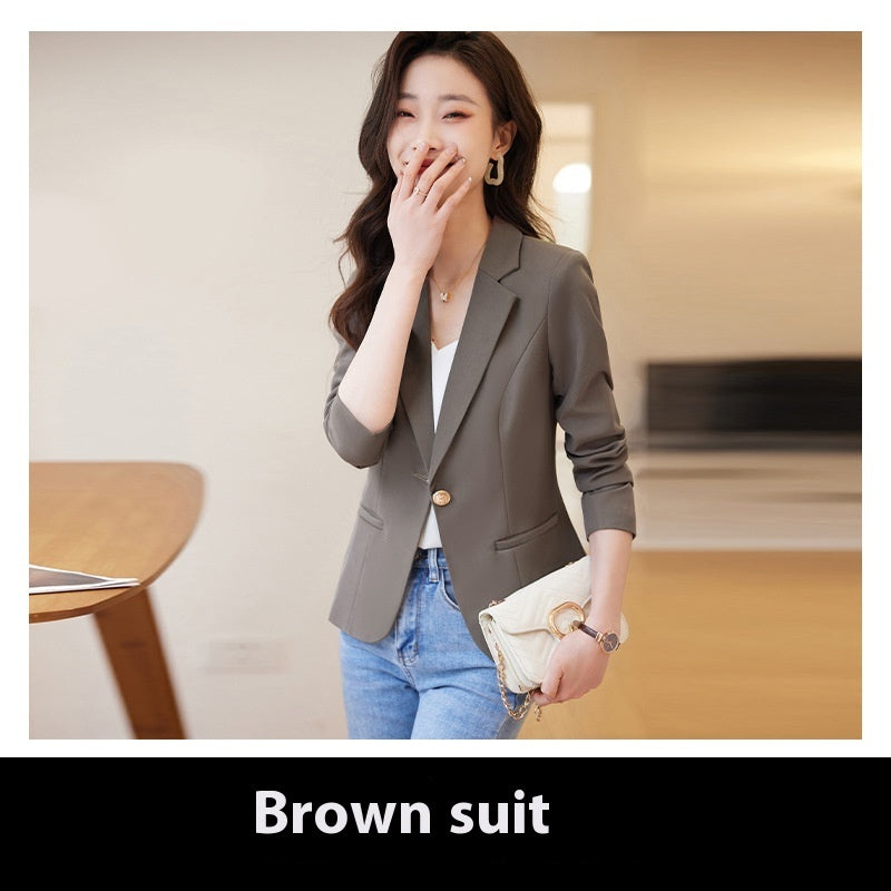 Temperament Office Wear Sense Fashion Slim-fitting Suit Top