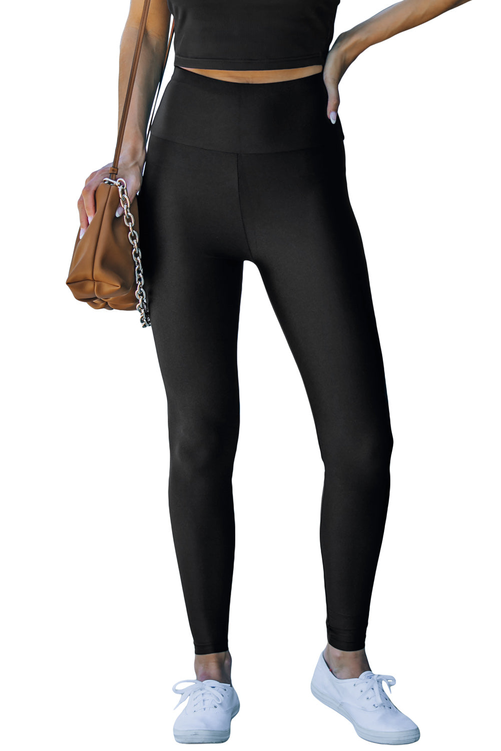 Legging moulant taille haute noir