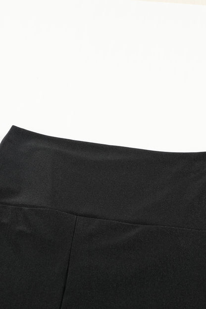 Legging moulant taille haute noir avec serre-taille