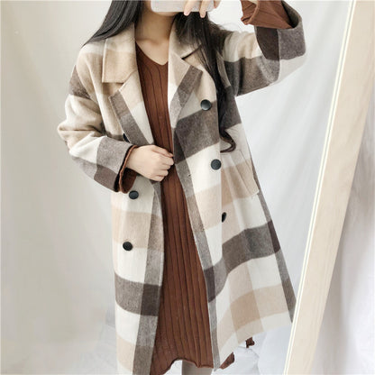 Women's double-sided cashmere coat