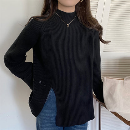 Autumn And Winter New Half Turtleneck Pullover