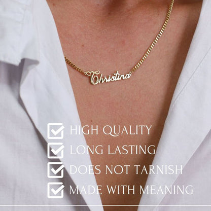 Noble Atmosphere Customizable Name Design Versatile Necklace