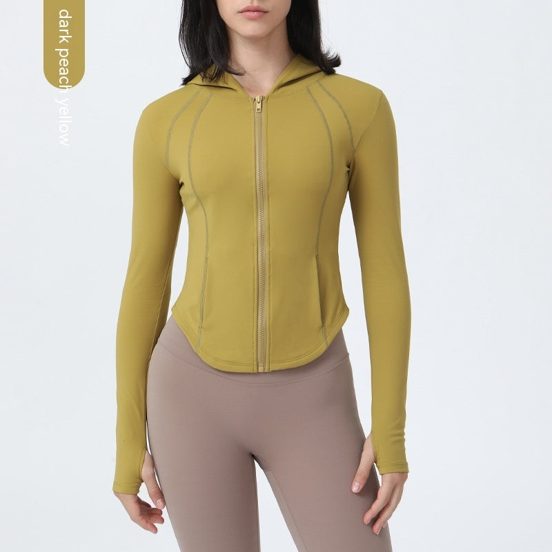 Manteau de yoga doublé polaire pour femme