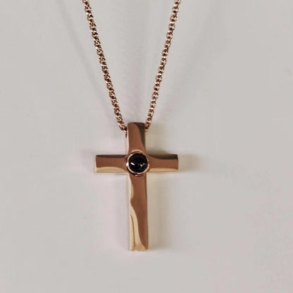 Fashion Simple Cross Projection Necklace