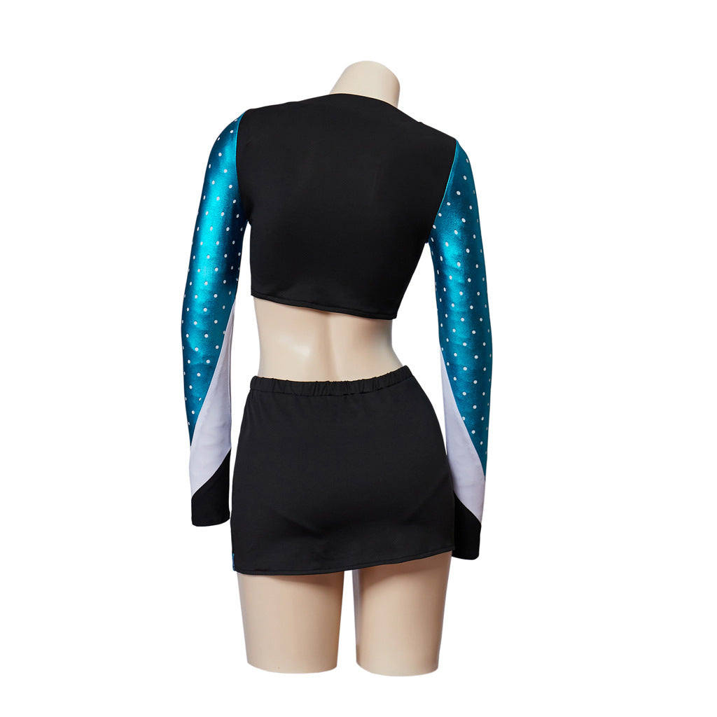 Women's Dance Skirt Hot Football Cheerleader Costumes Suit