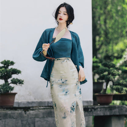 Robe trois pièces Hanfu Element pour femmes