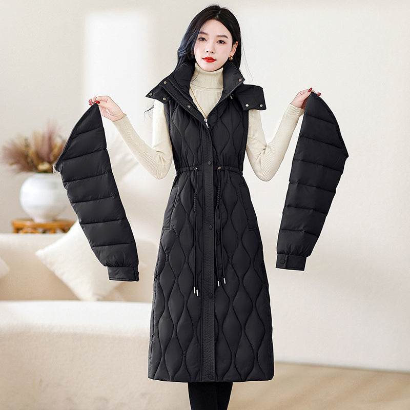 Thickened Cinched Western Style Slim Fit Coat