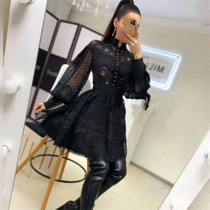 Robe en dentelle sexy à la mode pour femmes