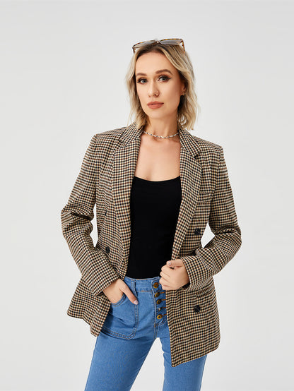 Womens Casual Blazer Jacket  Long Sleeve Work 0ffice Blazer Lapel  Jacket