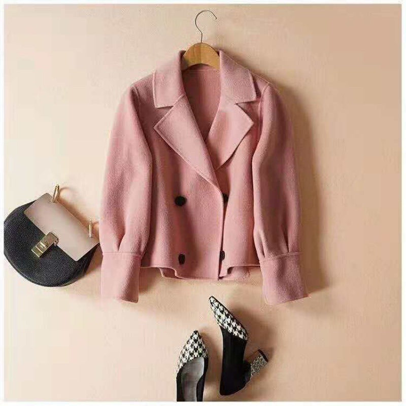 Woolen Coat Short Korean Style Top