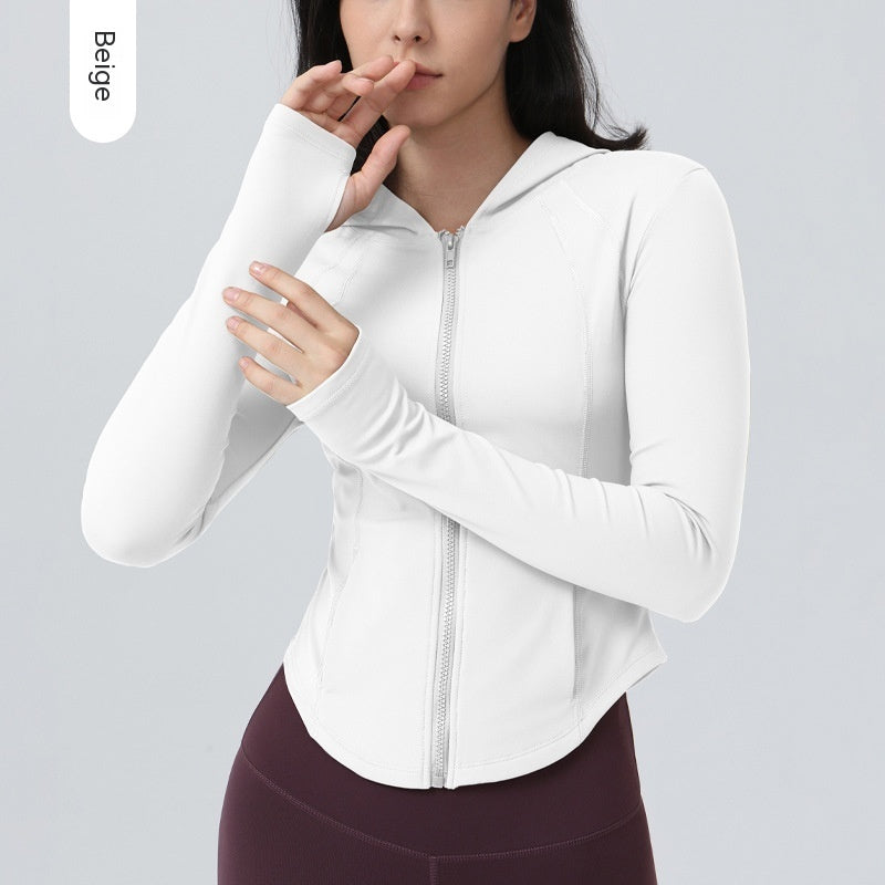 Manteau de yoga doublé polaire pour femme