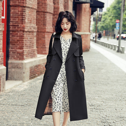 Trench-coat mi-long tendance pour femme