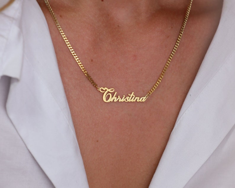 Noble Atmosphere Customizable Name Design Versatile Necklace