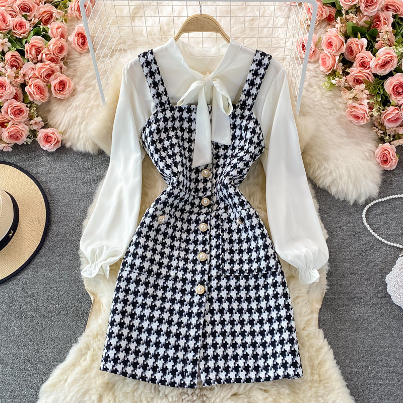 Women's Fashion Suspender Dress Suit