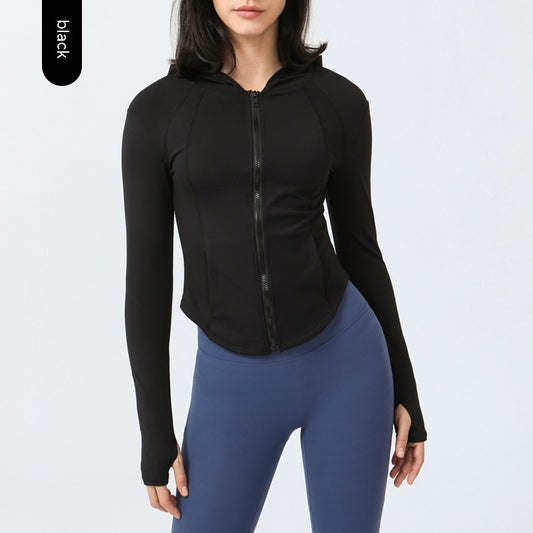 Manteau de yoga doublé polaire pour femme