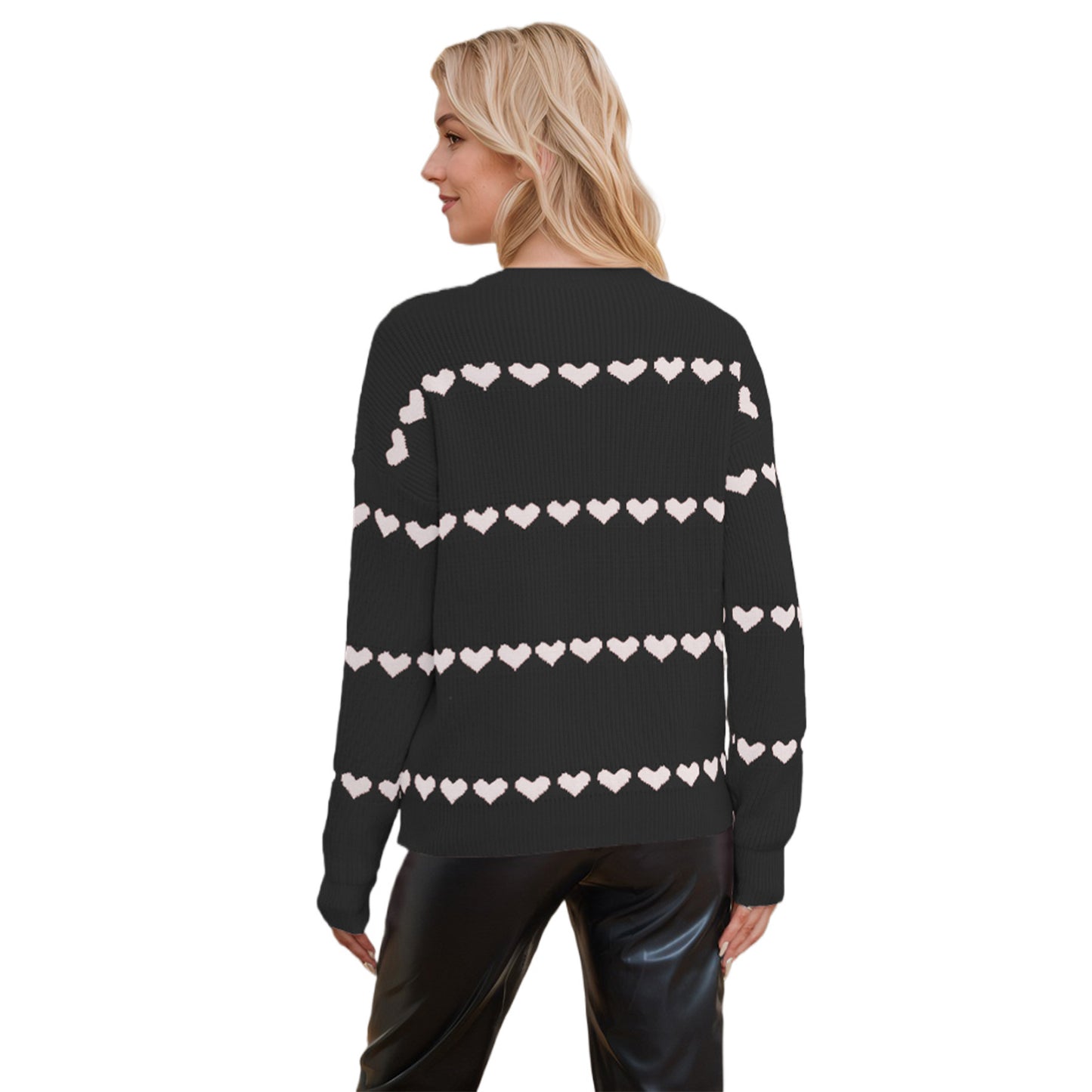 Valentinstag Liebe Pullover Damen Strickwaren