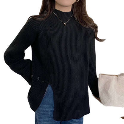 Autumn And Winter New Half Turtleneck Pullover