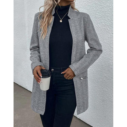 Manteau mi-long en laine pour femme