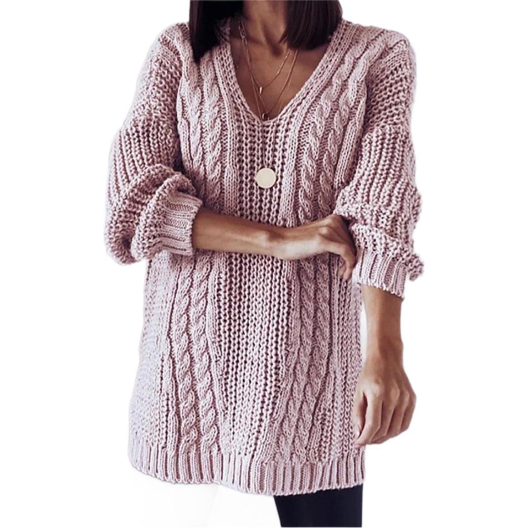 Autumn And Winter Women's Loose Oversized Long Sleeves Sweater