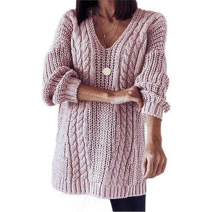 Autumn And Winter Women's Loose Oversized Long Sleeves Sweater