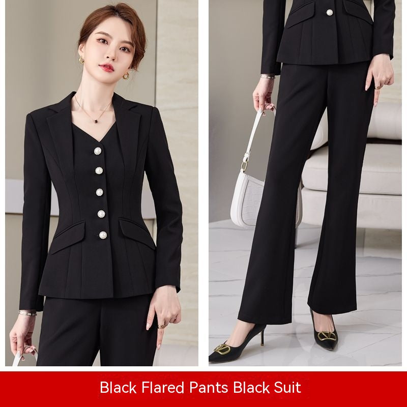 Women's Suit Jacket New Autumn And Winter Leisure Two-piece Suit