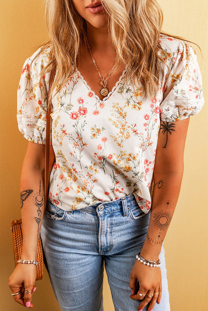 T-shirt floral personnalisé à la mode pour femmes