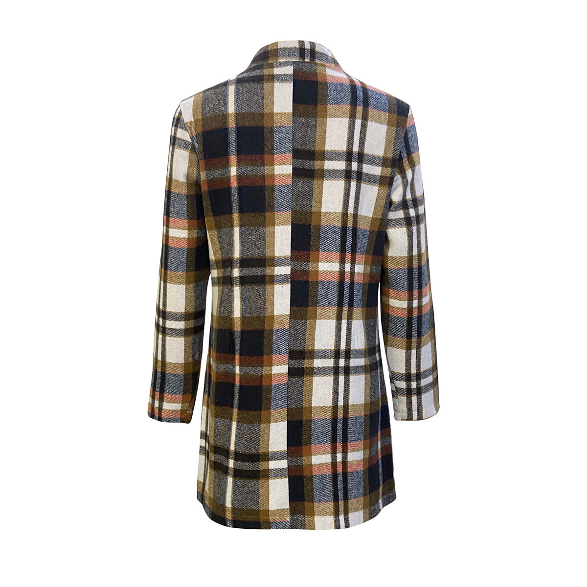 Autumn Winter Women Clothing Plaid Coat