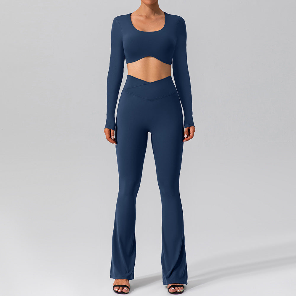 Women's Fashion Casual Long Sleeve Yoga Suit