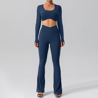 Women's Fashion Casual Long Sleeve Yoga Suit