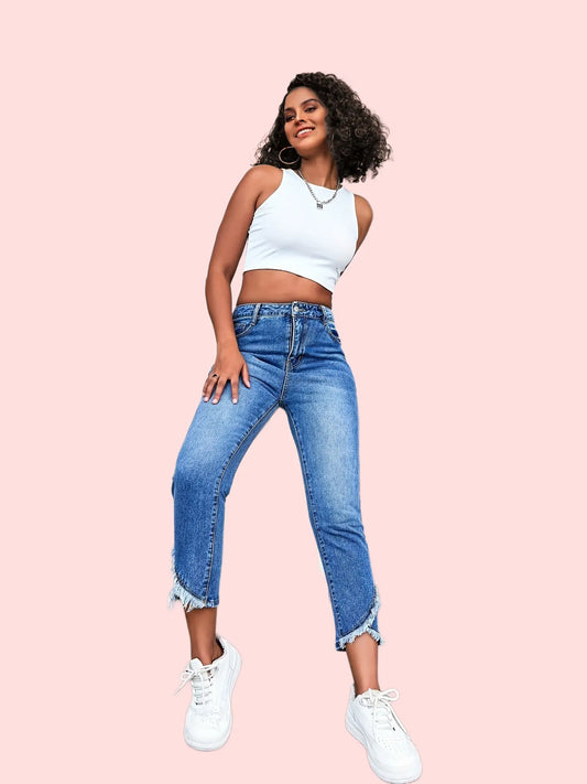 Frühling Persönlichkeit Jeans Frauen