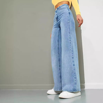 Jean droit couleur claire cuir lavé marque pantalon en jean ample pantalon en jean femme jean