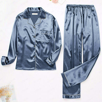 Women's Underwear Nightgown Home Long-sleeved Trousers Pajamas Suit