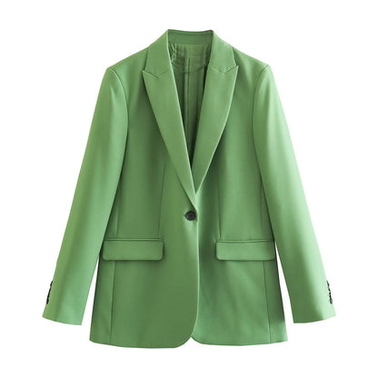 Women's Fashion Temperament Commute Urban Elegant Slim Suit Jacket