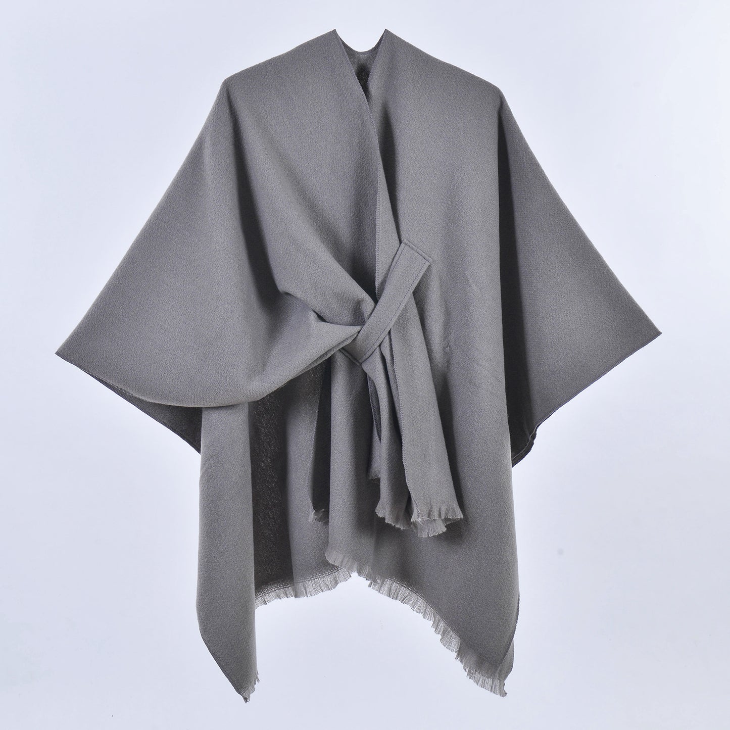 Frauen Schal Minimalistischen Monochrome Schrägen Riemen Cape Mantel