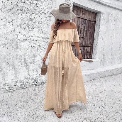 Women's Fashionable Elegant Off-shoulder Dress