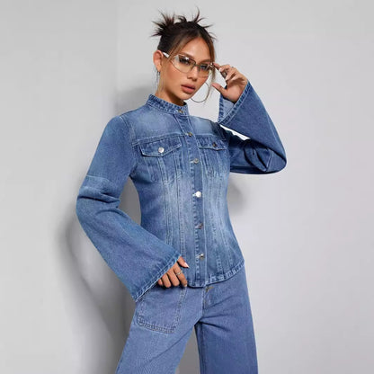 Veste en jean ample pour femme