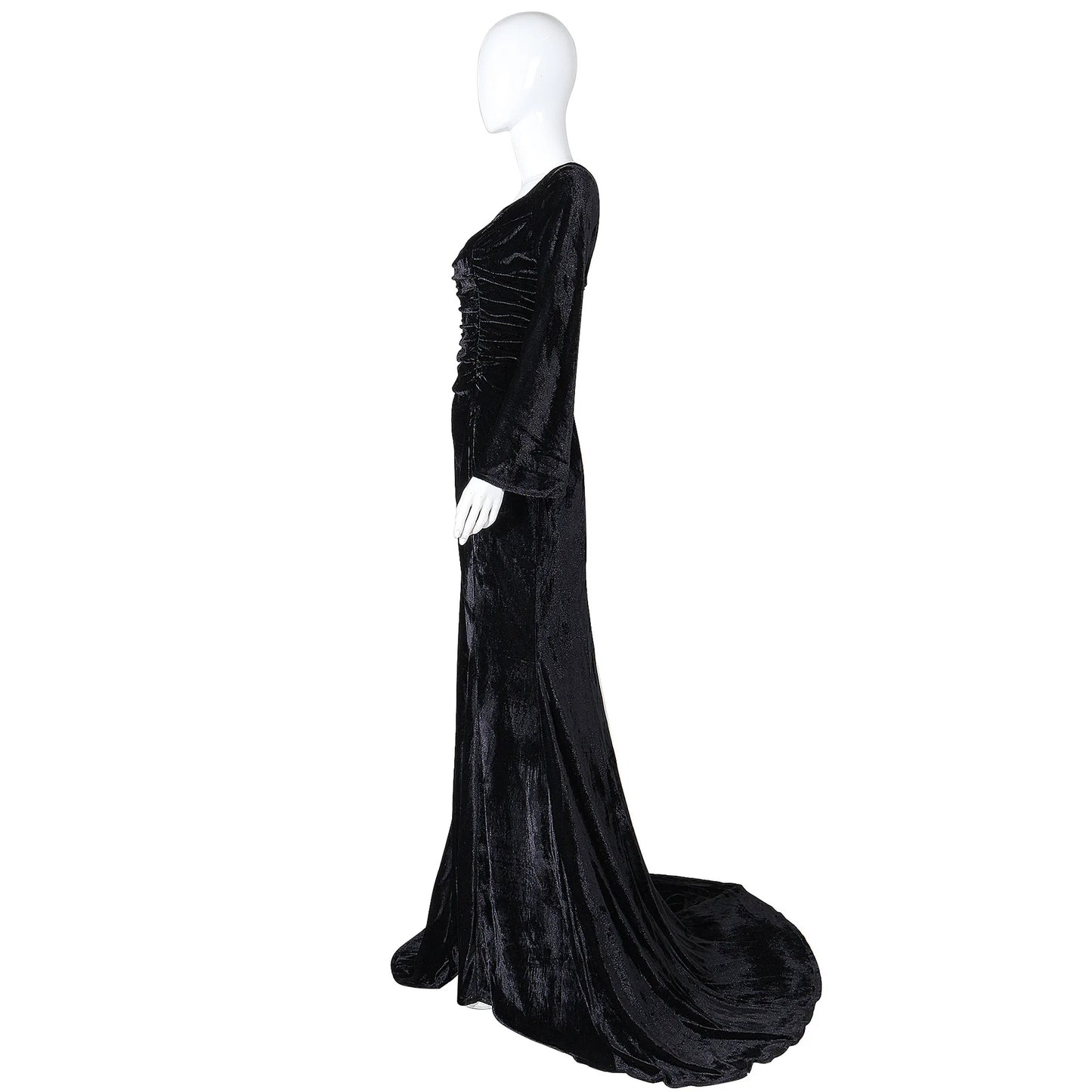 Disfraz de Cosplay de Morticia pour femmes, robe noire Sexy ajustée, robe de nuit de fête pour Halloween et Carnaval Cos