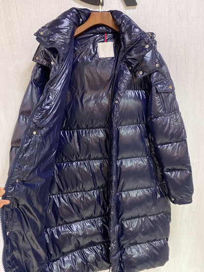 Women's Clothing High quality zipper pocket hooded warm mid-length down jacket Winter New  NO.3