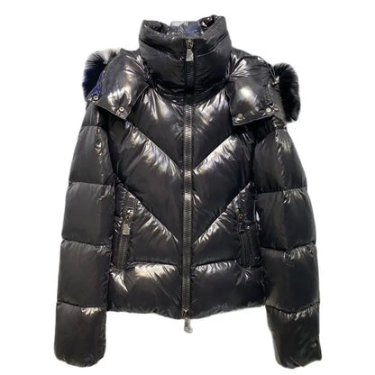 Women's Clothing Large fur collar detachable belted down jacket Winter New  NO.3