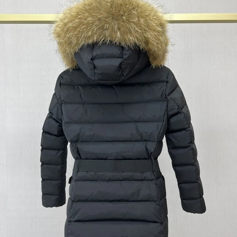 Women's Clothing High quality warm fur collar hooded down jacket Winter New  NO.3